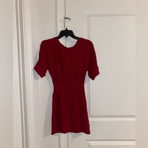 Express red mini sweater dress size xs